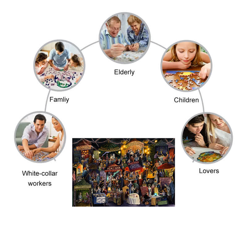 Rubbyoo The Clairvoyants' Convention - Wooden Jigsaw Puzzle - image 2