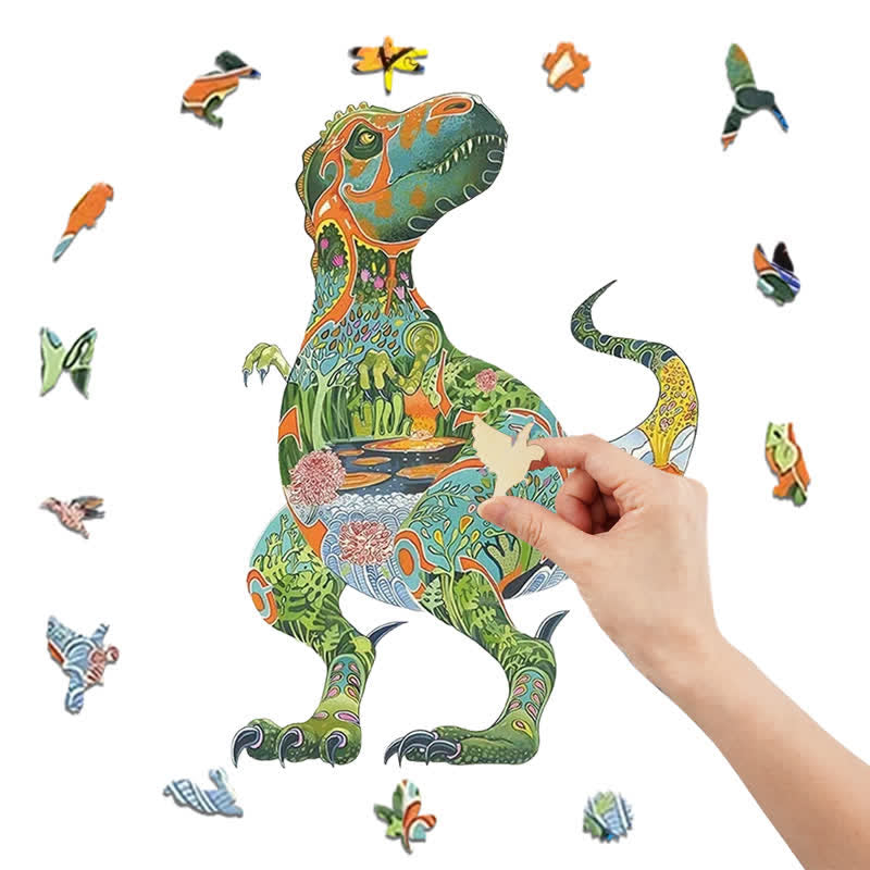 Rubbyoo Daniel Mackie Tyrannosaurus Rex - Wooden Jigsaw Puzzle - image 4