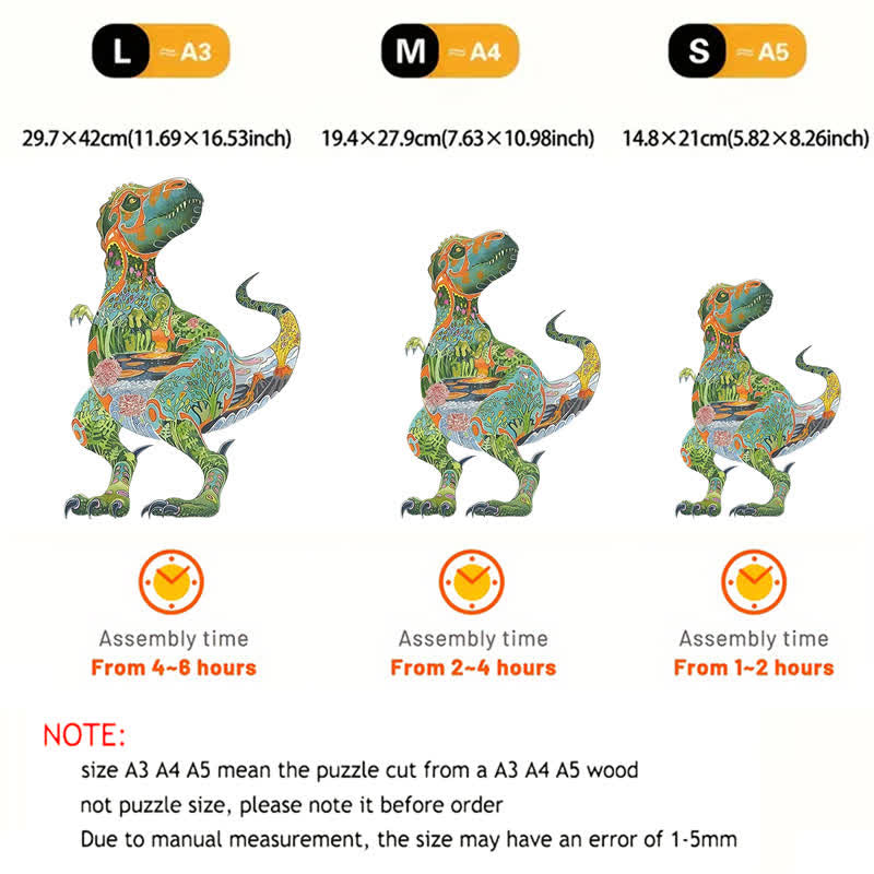 Rubbyoo Daniel Mackie Tyrannosaurus Rex - Wooden Jigsaw Puzzle - image 5