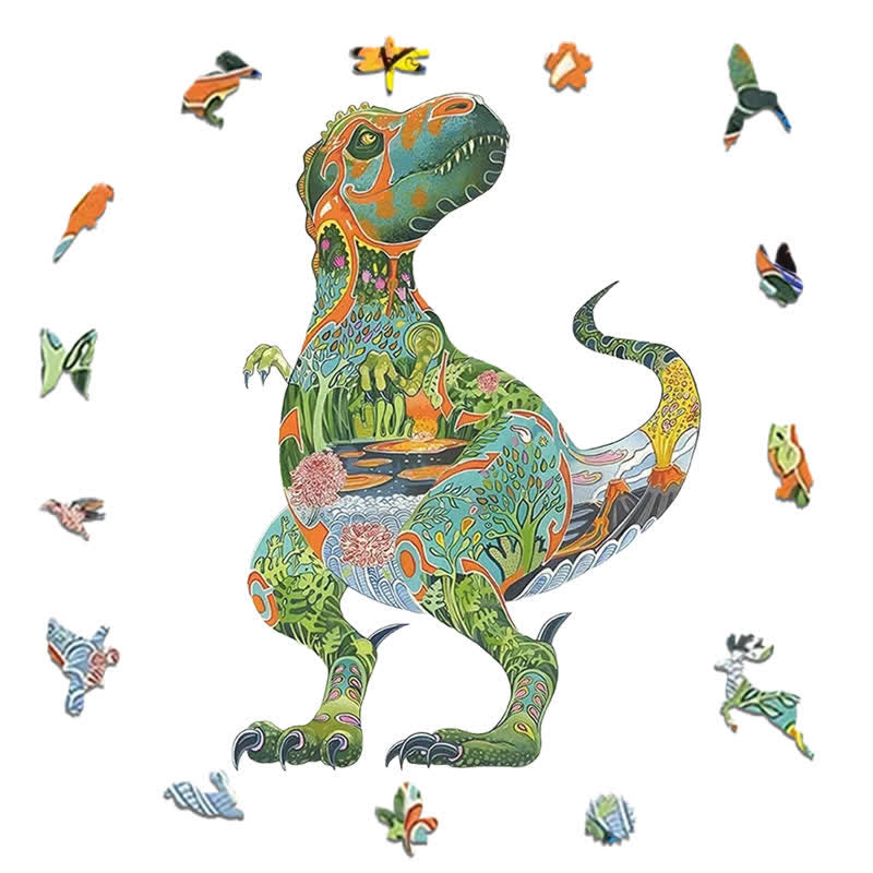 Rubbyoo Daniel Mackie Tyrannosaurus Rex - Wooden Jigsaw Puzzle - image 1