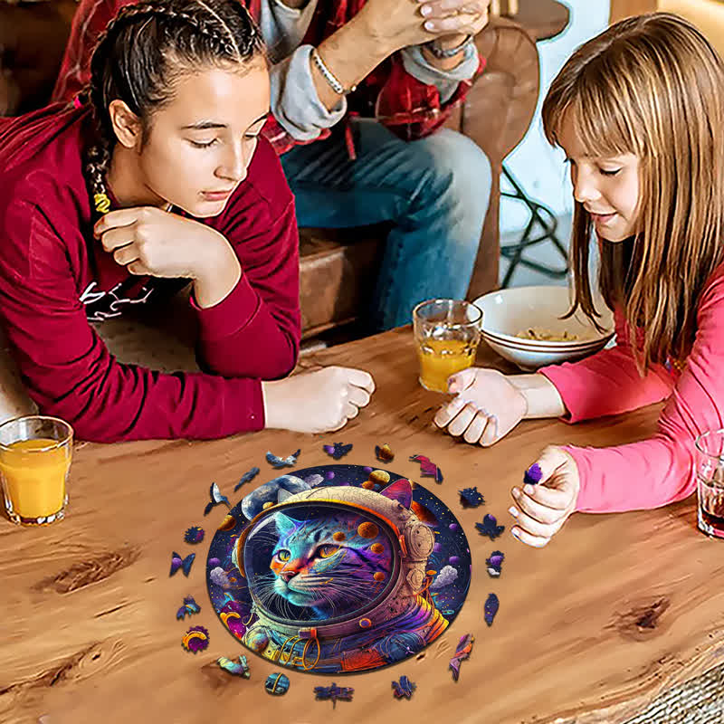 Rubbyoo Space Cat Cute Kittens - Wooden Jigsaw Puzzle - image 8