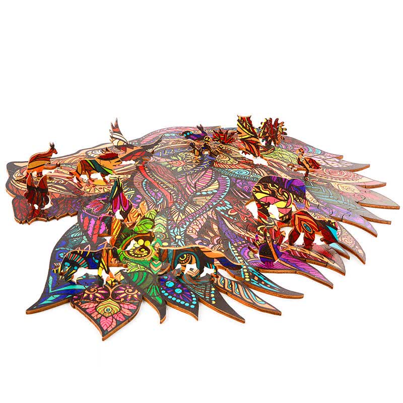 Rubbyoo Red Lion - Wooden Jigsaw Puzzle - image 3