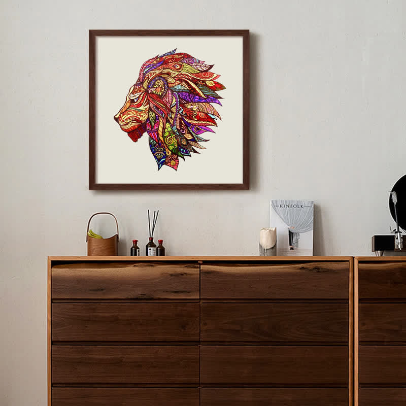 Rubbyoo Red Lion - Wooden Jigsaw Puzzle - image 7