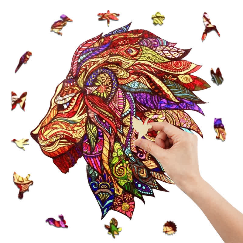 Rubbyoo Red Lion - Wooden Jigsaw Puzzle - image 10