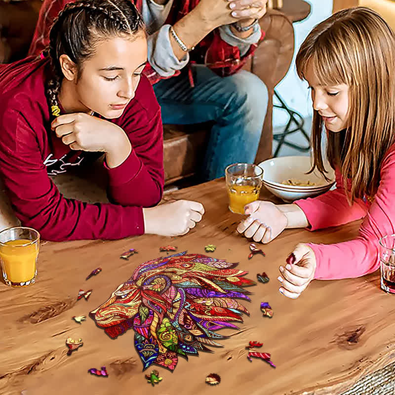 Rubbyoo Red Lion - Wooden Jigsaw Puzzle - image 9