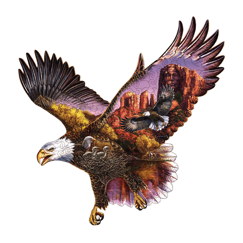 Rubbyoo Ancient Sentinel - Wooden Jigsaw Puzzle - A3 - Wooden Gift Packaging - image 0