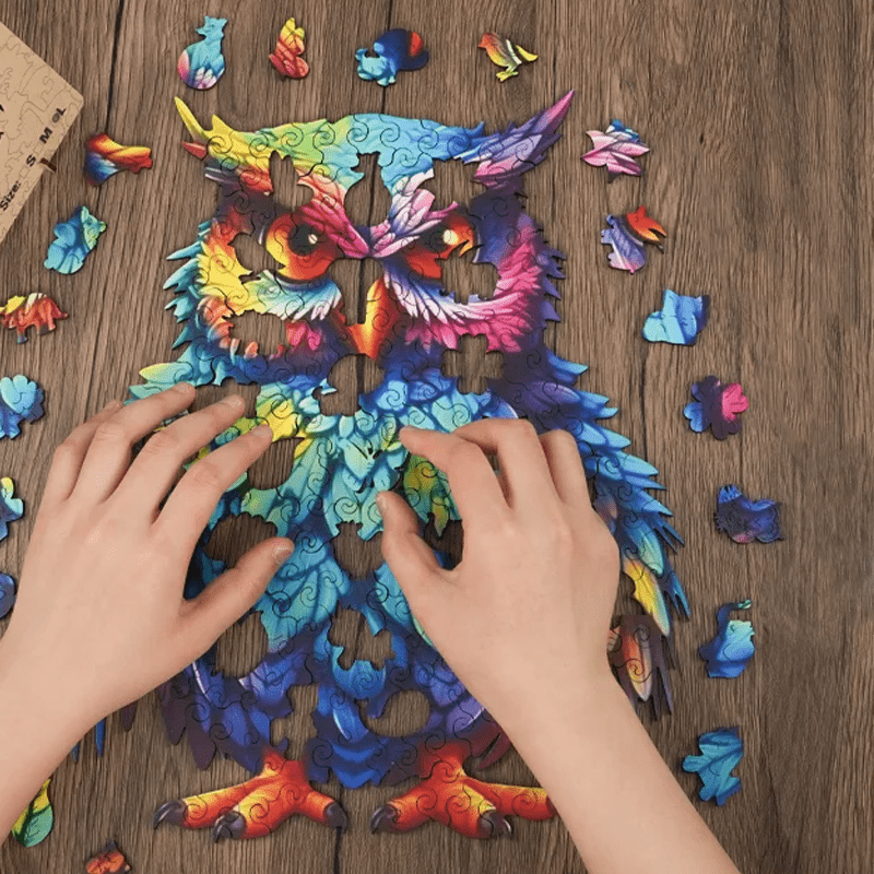 Rubbyoo With Colorful Feathers - Wooden Jigsaw Puzzle - image 3