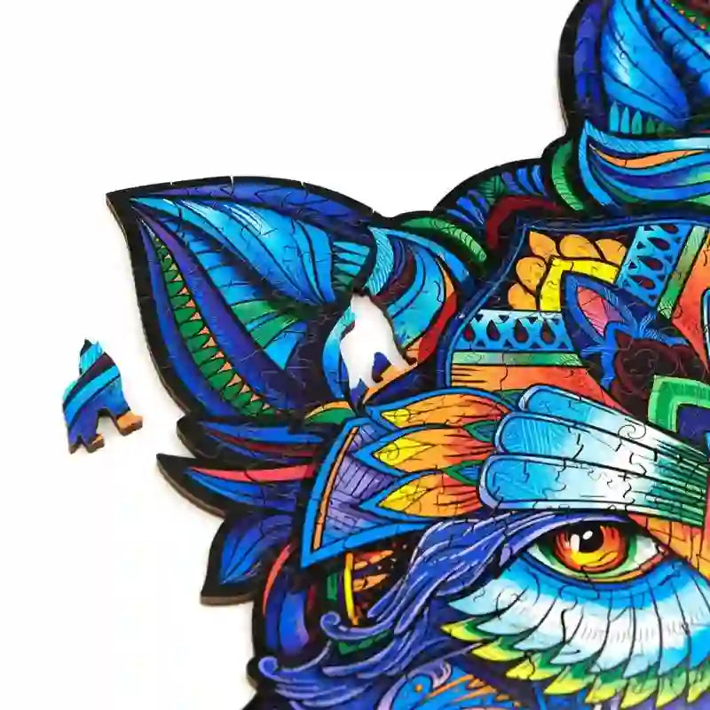 Rubbyoo Blue Wolf - Wooden Jigsaw Puzzle - image 7