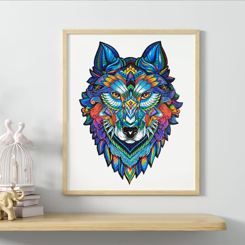 Rubbyoo Blue Wolf - Wooden Jigsaw Puzzle - image 9