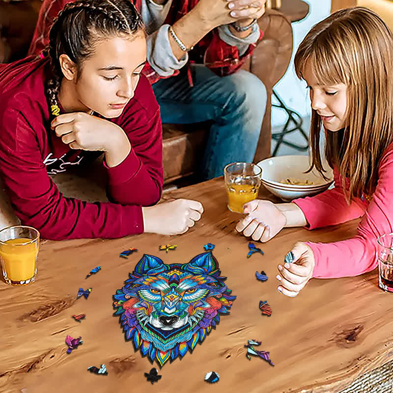 Rubbyoo Blue Wolf - Wooden Jigsaw Puzzle - image 13