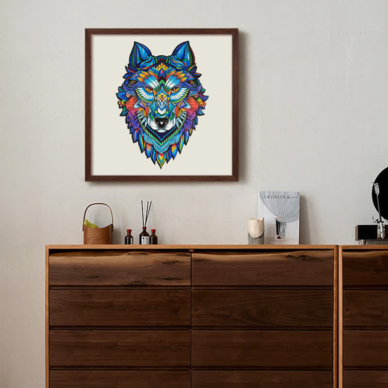 Rubbyoo Blue Wolf - Wooden Jigsaw Puzzle - image 12