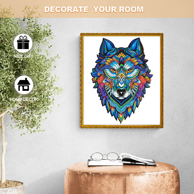 Rubbyoo Blue Wolf - Wooden Jigsaw Puzzle - image 14