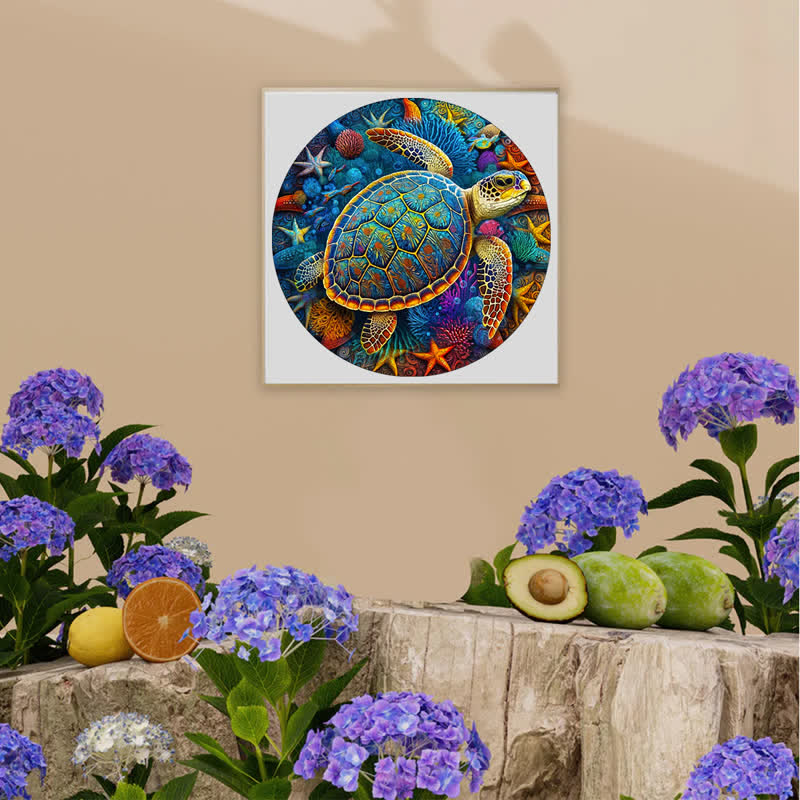 Rubbyoo Sea Turtle Watercolour - Wooden Jigsaw Puzzle - image 12