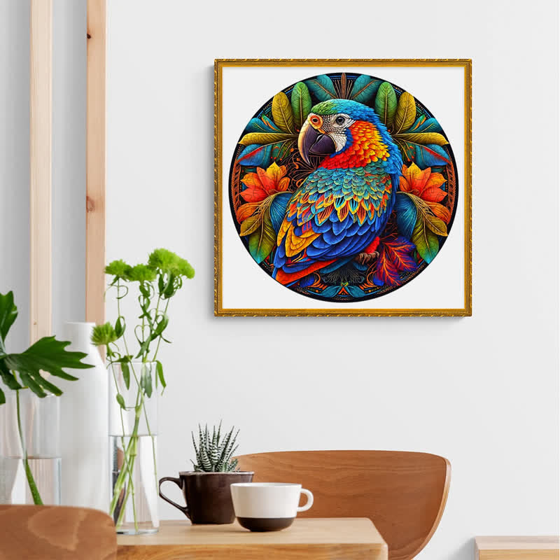 Rubbyoo Stained Parrot - Wooden Jigsaw Puzzle - image 6