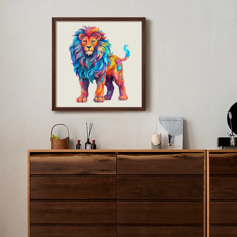 Rubbyoo Colorful Lion  - Wooden Jigsaw Puzzle - image 7