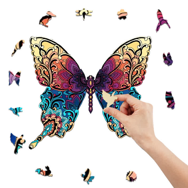 Rubbyoo Colorful Butterfly  - Wooden Jigsaw Puzzle - image 5