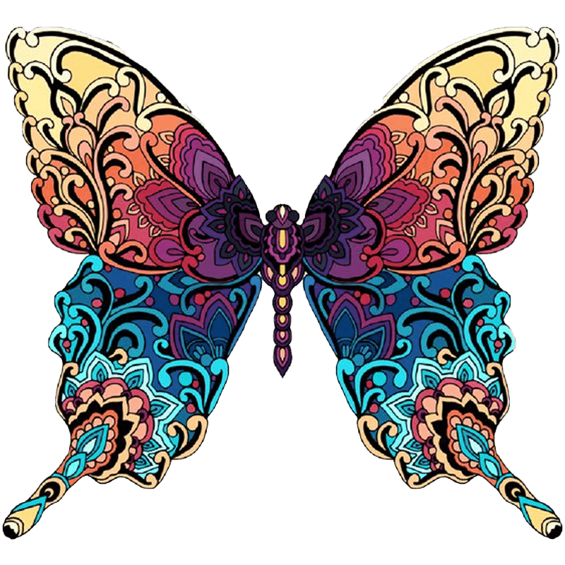 Rubbyoo Colorful Butterfly  - Wooden Jigsaw Puzzle - A3 - Wooden Gift Packaging - image 0