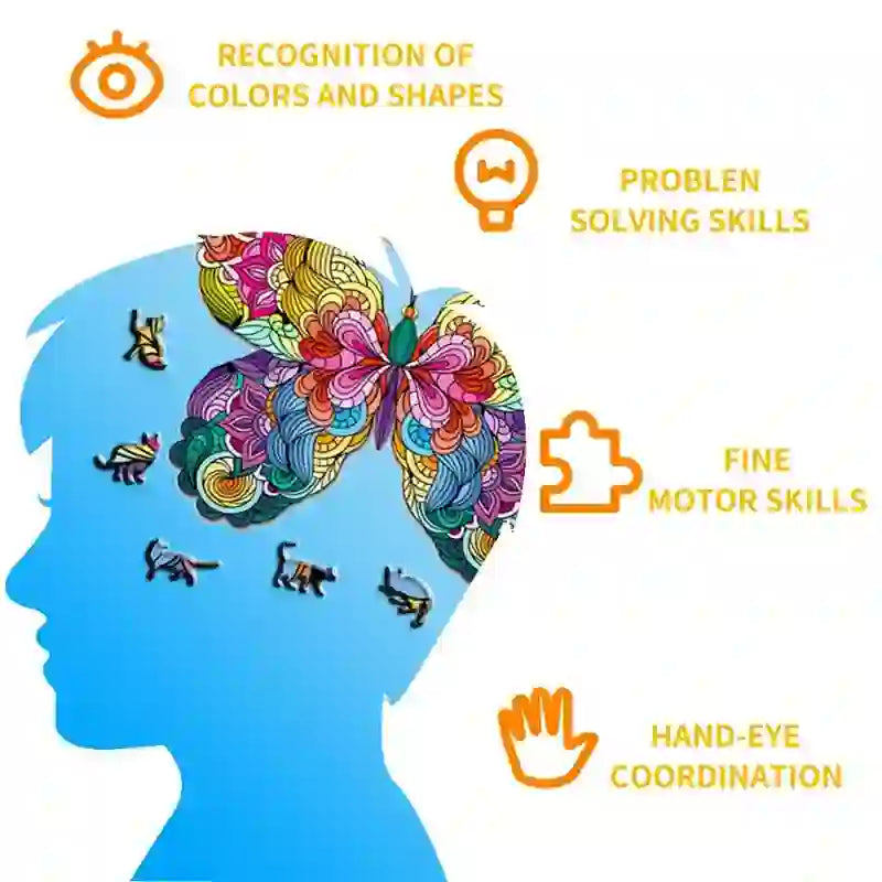 Rubbyoo Butterfly Colorful Edition - Wooden Jigsaw Puzzle - image 2