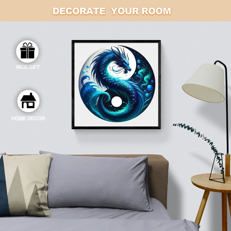 Rubbyoo Ocean Serpent Yin and Yang - Wooden Jigsaw Puzzle - image 2