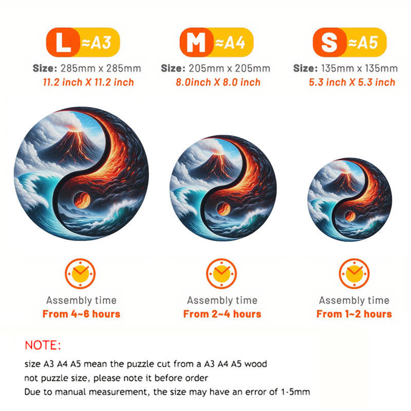 Rubbyoo Nature Yin and Yang -1 Wooden Jigsaw Puzzle - image 7