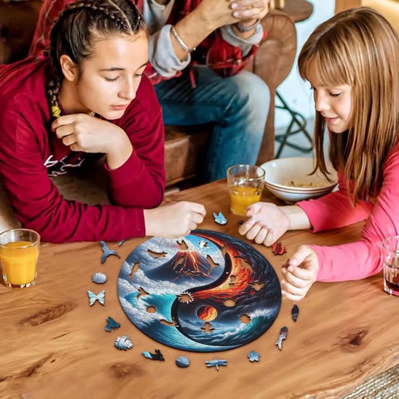 Rubbyoo Nature Yin and Yang -1 Wooden Jigsaw Puzzle - image 6