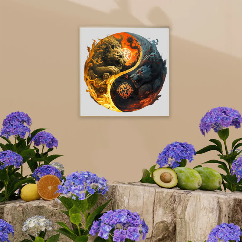 Rubbyoo Lion Spirits Yin and Yang - Wooden Jigsaw Puzzle - image 7