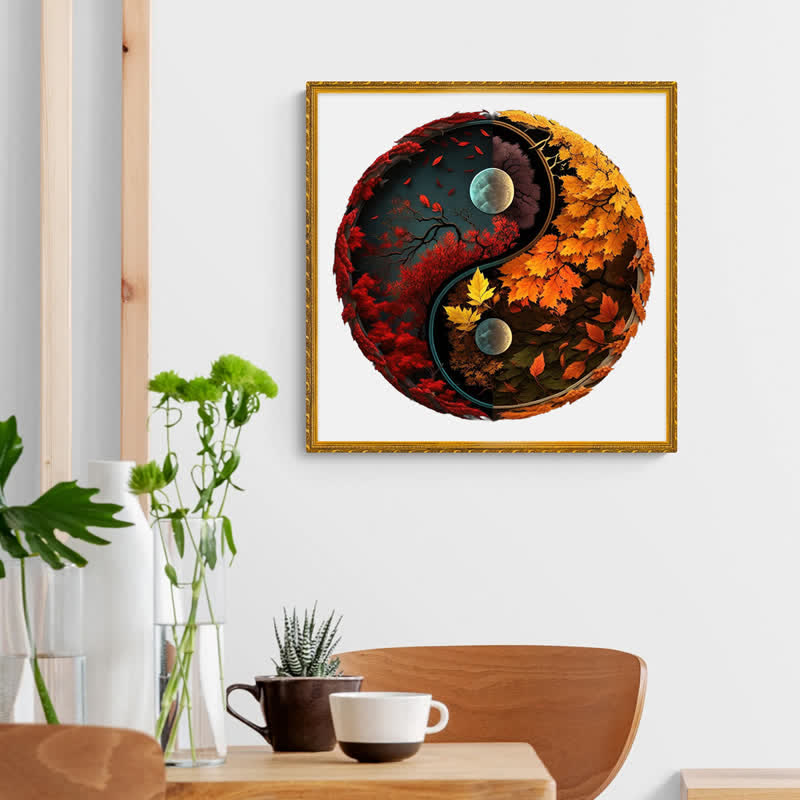 Rubbyoo Autumn Yin and Yang - Wooden Jigsaw Puzzle - image 4