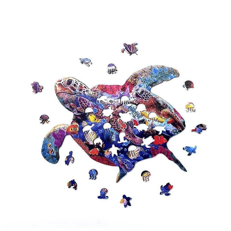 Rubbyoo Ancient Sea Turtle - Wooden Jigsaw Puzzle - image 1