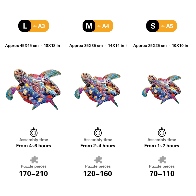 Rubbyoo Ancient Sea Turtle - Wooden Jigsaw Puzzle - image 2