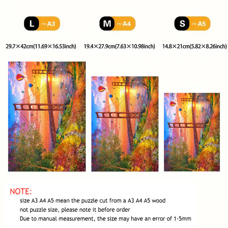 Rubbyoo Walking to the Golden Gate Bridge - Wooden Jigsaw Puzzle - image 2