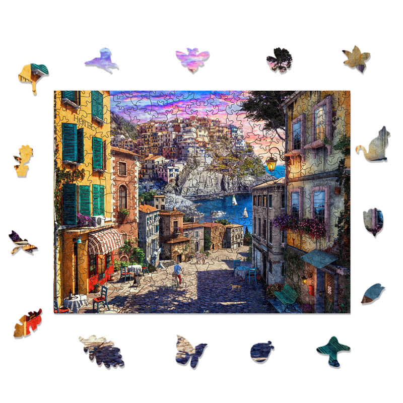 Rubbyoo A Stroll Along The Coast - Wooden Jigsaw Puzzle - image 1