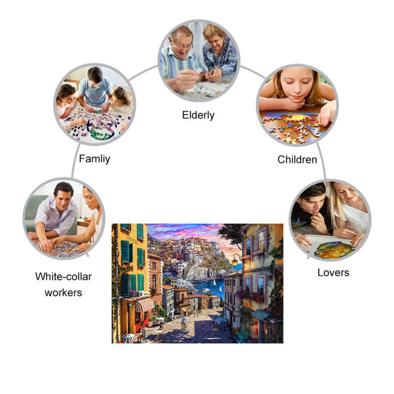 Rubbyoo A Stroll Along The Coast - Wooden Jigsaw Puzzle - image 2