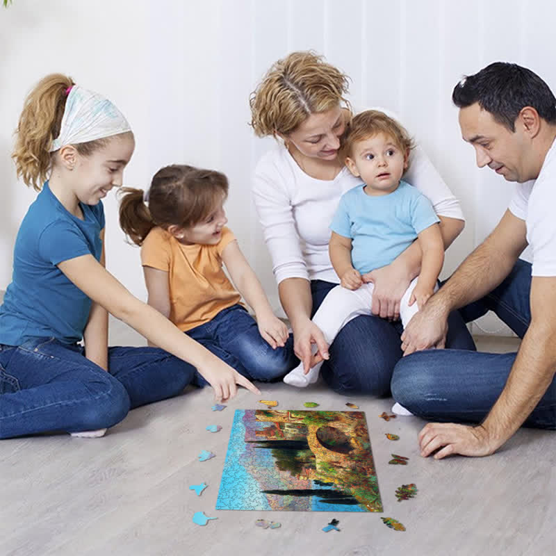 Rubbyoo Italian Coastal Landscape - Wooden Jigsaw Puzzle - image 8