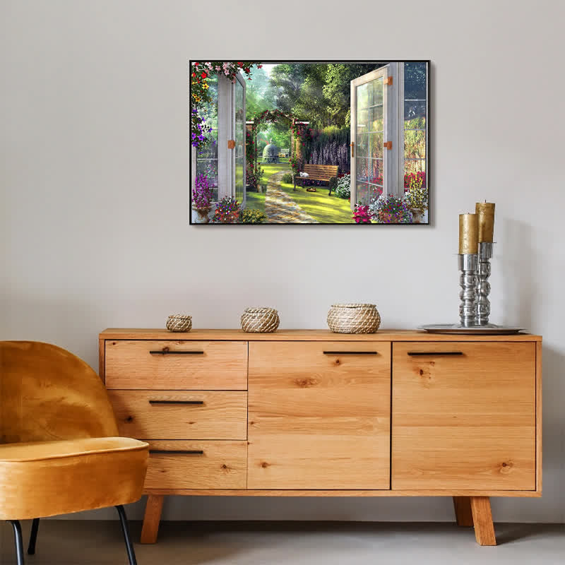 Rubbyoo A View From The Garden - Wooden Jigsaw Puzzle - image 7