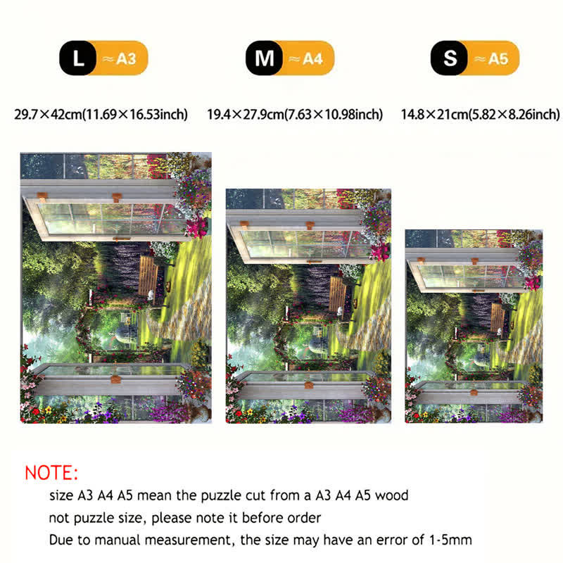 Rubbyoo A View From The Garden - Wooden Jigsaw Puzzle - image 6