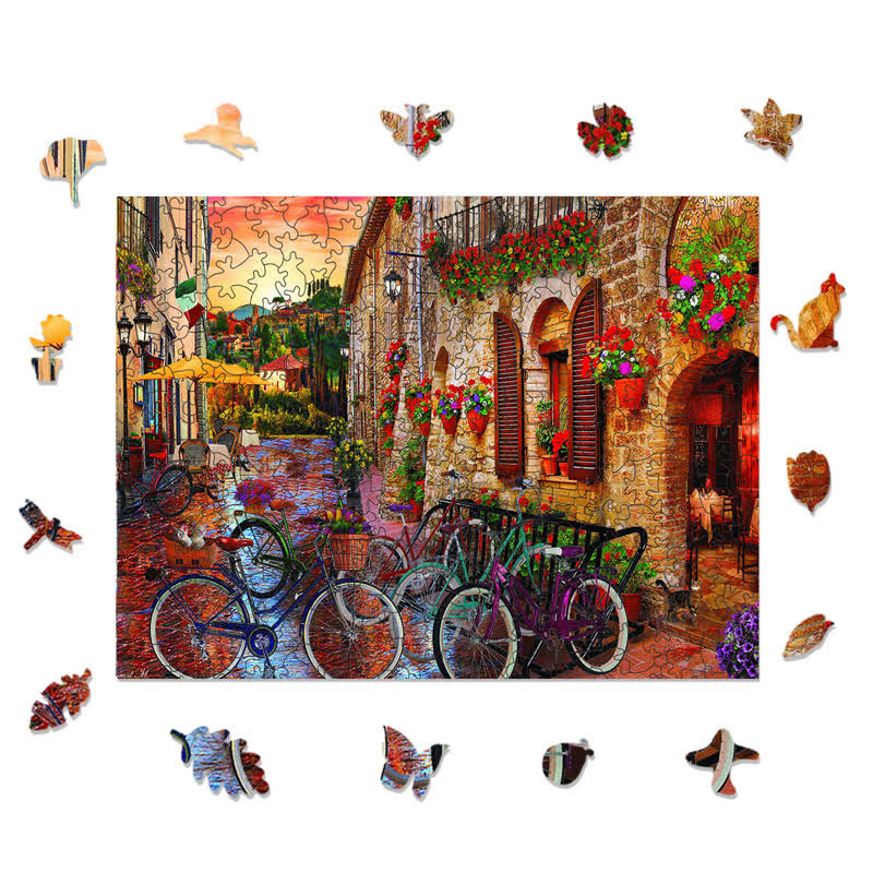 Rubbyoo Biking Tuscany - Wooden Jigsaw Puzzle - image 1