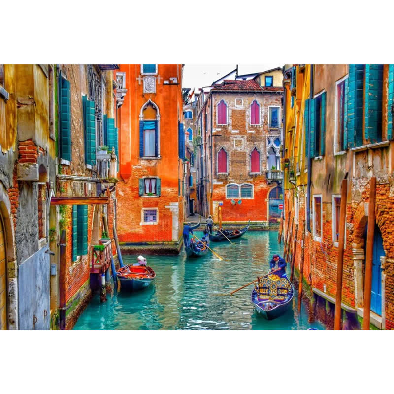 Rubbyoo An Afternoon in Venice - Wooden Jigsaw Puzzle - A2 - Wooden Gift Packaging - image 0