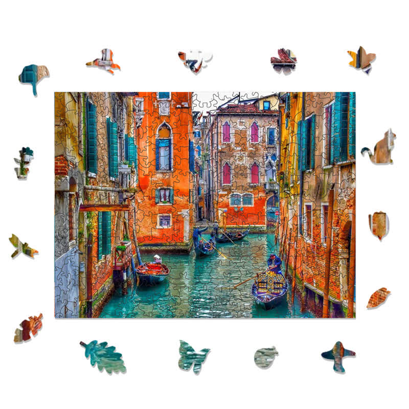 Rubbyoo An Afternoon in Venice - Wooden Jigsaw Puzzle - image 1