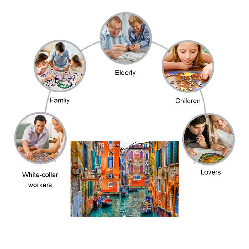 Rubbyoo An Afternoon in Venice - Wooden Jigsaw Puzzle - image 3