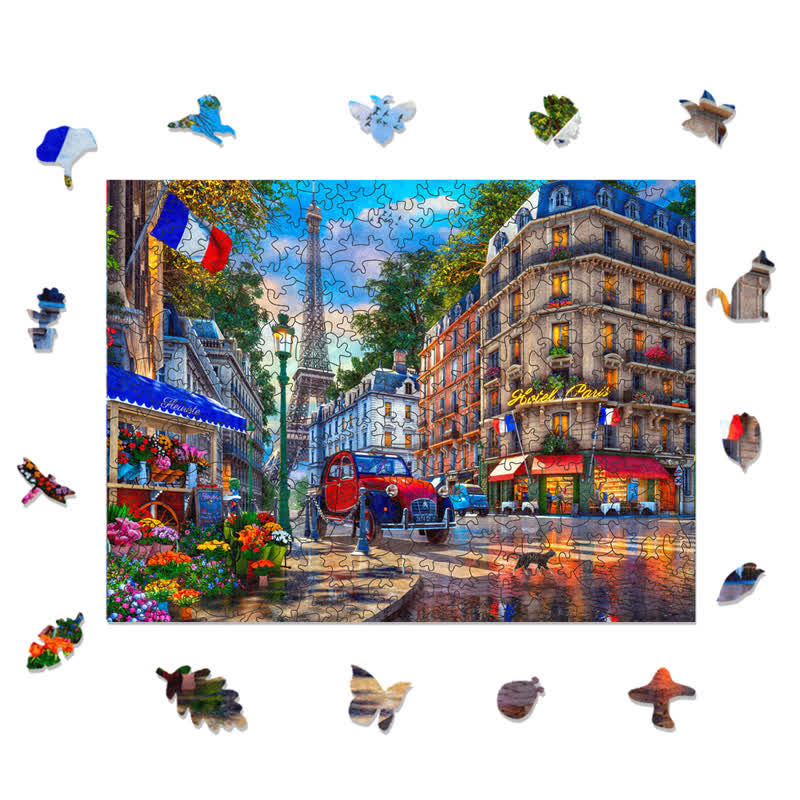 Rubbyoo The Streets of Paris - Wooden Jigsaw Puzzle - image 1