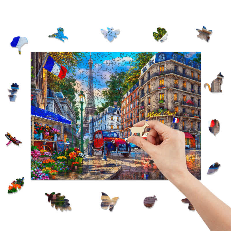 Rubbyoo The Streets of Paris - Wooden Jigsaw Puzzle - image 8