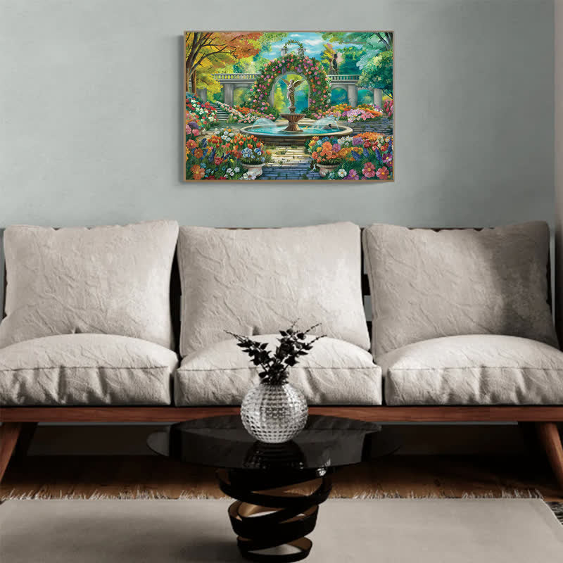 Rubbyoo The Garden's Secret Fountain - Wooden Jigsaw Puzzle - image 3