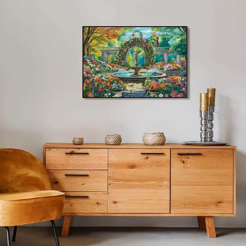 Rubbyoo The Garden's Secret Fountain - Wooden Jigsaw Puzzle - image 5