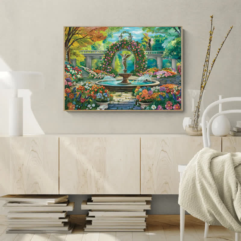 Rubbyoo The Garden's Secret Fountain - Wooden Jigsaw Puzzle - image 6