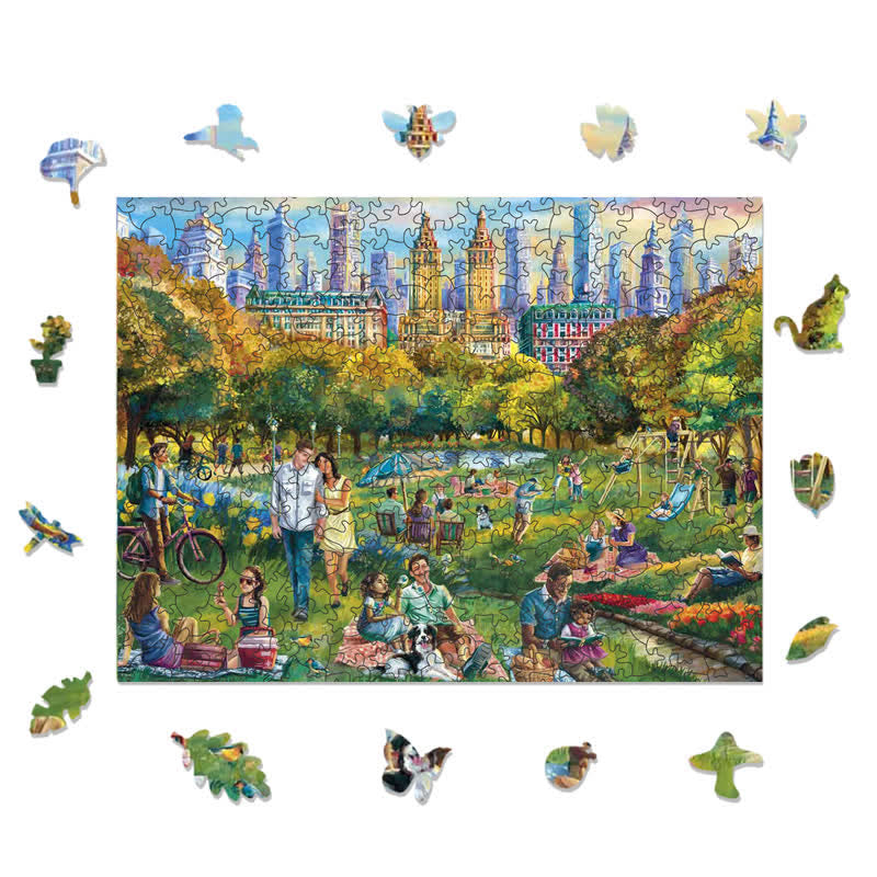 Rubbyoo Summer in New York - Wooden Jigsaw Puzzle - image 1