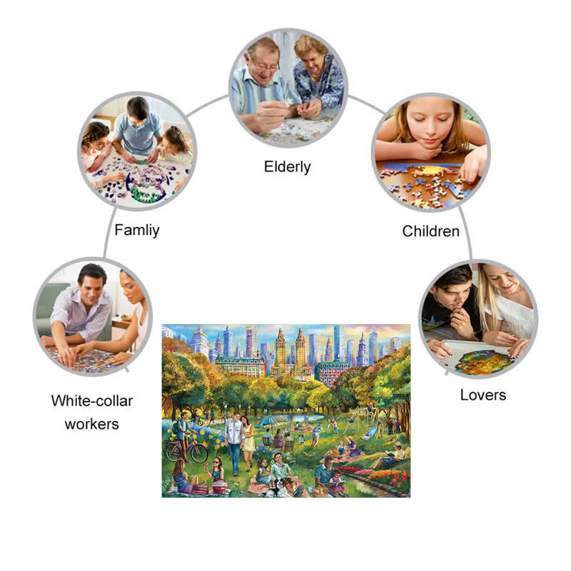 Rubbyoo Summer in New York - Wooden Jigsaw Puzzle - image 5