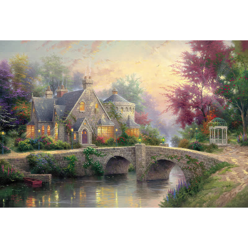 Rubbyoo Lamplight Manor - Wooden Jigsaw Puzzle - A2 - Wooden Gift Packaging - image 0