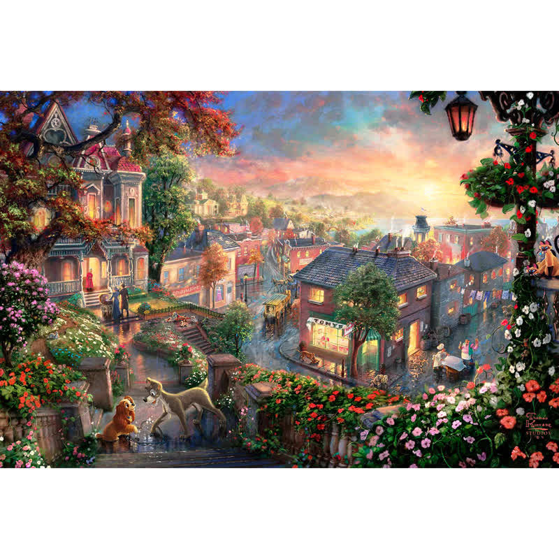 Rubbyoo Lady And The Tramp Thomas - Wooden Jigsaw Puzzle - A2 - Wooden Gift Packaging - image 0