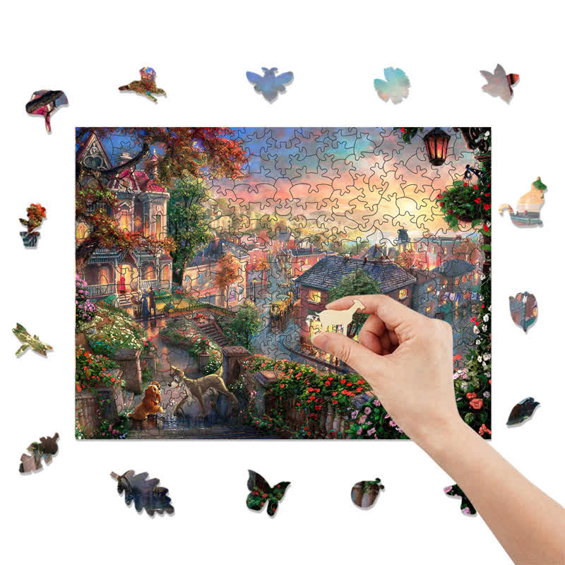 Rubbyoo Lady And The Tramp Thomas - Wooden Jigsaw Puzzle - image 7