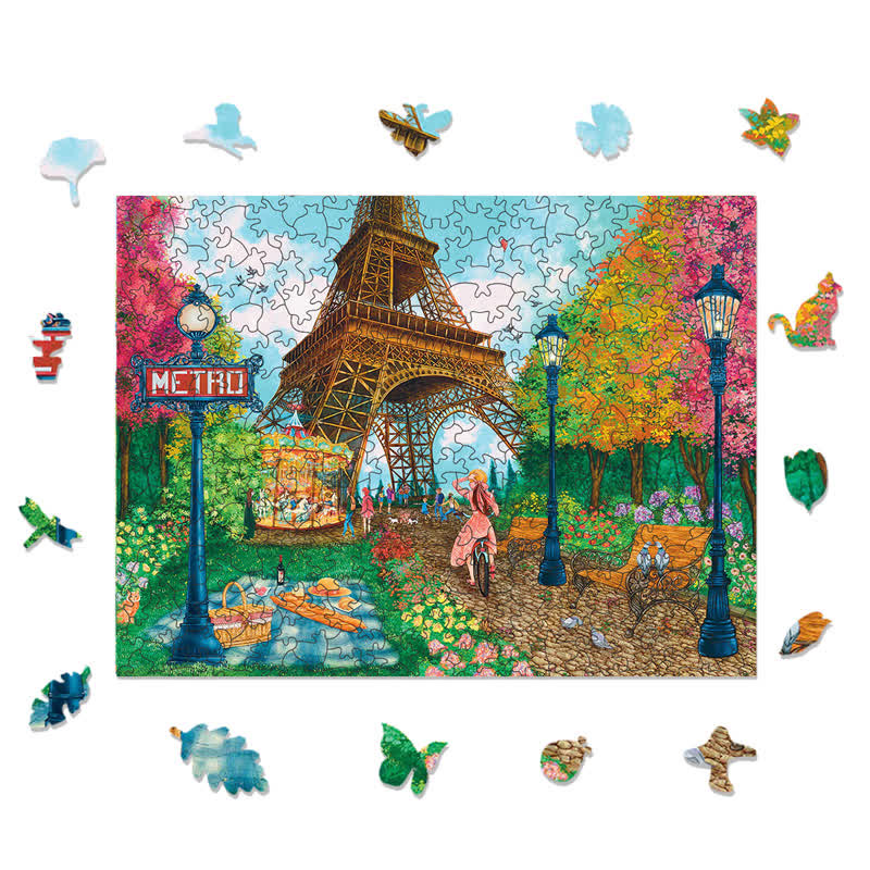 Rubbyoo Paris, Je T'aime - Wooden Jigsaw Puzzle - image 1
